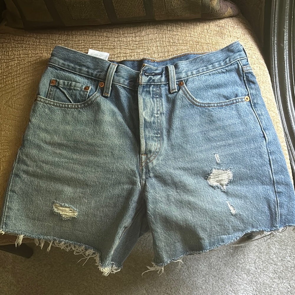 Denim Distressed Women Shorts